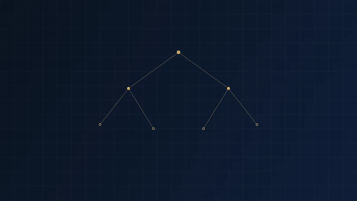 Abstract navy and gold decision network diagram representing a family office investment committee's layered governance